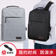 樂(lè )百納雙肩包男士電腦包筆記本背包女14英寸15.6簡(jiǎn)約商務(wù)男生大學(xué)生書(shū)包 灰色