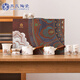 蘇氏陶瓷（SUSHI CERAMICS）羊脂玉敦煌寶相花側(cè)把壺功夫茶具套裝禮盒