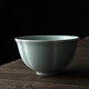 連山閣（LIAN SHAN GE）汝窯茶杯開(kāi)片可養陶瓷功夫茶具品茗杯茶碗單杯喝茶茶盞小杯子 精品汝窯六瓣杯60ml