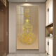 開(kāi)門(mén)紅百福葫蘆玄關(guān)裝飾畫(huà)入戶(hù)走廊過(guò)道中國紅福字掛畫(huà)人體感應燈 如意金葫蘆-晶瓷鑲鉆 70*140cm 普通款不帶燈 金色鋁合金邊框