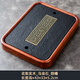 陶尚吟簡(jiǎn)約家用長(cháng)方形實(shí)木烏金石茶盤(pán)小型儲水式排水兩人用簡(jiǎn)易迷你茶臺 花梨實(shí)木_烏金石_銅曦43*33