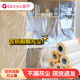 GINNVA晶華一次性防塵膜膠帶遮蔽膜保護(hù)膜書桌床墊沙發(fā)塑料膜遮蓋裝修擋灰塵加厚 蘋果綠和紙遮蔽膜0.55米*長20米