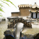匠心坊微景觀(guān)魚(yú)缸造景裝飾太湖石小橋亭子中國風(fēng)花園盆景裝飾小擺件 0110引靜橋