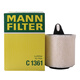 曼牌（MANNFILTER）空氣濾清器空氣濾芯空濾C1361寶馬3系318320iX1/116i118i120i320