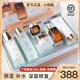 蘭黛大牌小棕瓶護(hù)膚品套裝女正品補(bǔ)水保濕精華液抗皺水乳全套禮盒 小棕瓶六件套+手提袋