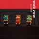 權大福（QUANDAFU）足金999愛(ài)心路路通古法手工金心心跑環(huán)燒藍心形隔珠DIY手鏈配件  紅色愛(ài)心路路通約0.77g