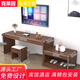 川良酒店電視柜家具賓館用品現代簡(jiǎn)約電視行李專(zhuān)用柜定制組合全套桌具 1.2米電視柜+變柜+凳子+深胡桃