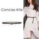 CONCISE KITE皮帶女士牛皮牛仔連衣西裝褲裙帶CK輕奢夏季百搭細(xì)腰帶女 黑色 105cm （帶寬1.4cm）