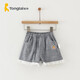 童泰夏季11個(gè)月-4歲嬰童女外出短褲T32S219N 花黑 80cm
