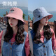 雪茜曼（XUEXIMAN）帽子女遮陽(yáng)帽夏季女生韓版潮防曬百搭日系漁夫帽雙面盆帽