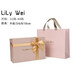 Lily Wei精致鞋盒手提袋情人節(jié)送禮品盒時尚專屬定制 手提袋+鞋盒