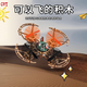GVT木質(zhì)DIY無(wú)人機(jī)拼裝積木飛機(jī)榫卯結(jié)構(gòu)兒童生日禮物航模培訓(xùn)玩具 A套裝 (無(wú)人機(jī)+1電）