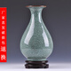 泥之戀 景德鎮陶瓷器豆青仿古冰裂陶瓷大花瓶陶瓷擺件，陶瓷工藝品陶瓷收藏品 玉壺春瓶