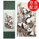 老秀館蜀錦絲綢卷軸掛畫(huà)裝飾畫(huà)中國風(fēng)特色禮物送老外公司商務(wù)禮品送客戶(hù) 步步高升