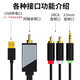 科森拓適用哈曼卡頓水晶琉璃3/4代音響連接海信創(chuàng)維小米索尼t(yī)cl電視音頻轉(zhuǎn)換線光纖同軸音頻轉(zhuǎn)3.5蓮花 【黑色】同軸轉(zhuǎn)3.5+2RCA音頻線 1.5米