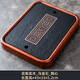 陶尚吟簡(jiǎn)約家用長(cháng)方形實(shí)木烏金石茶盤(pán)小型儲水式排水兩人用簡(jiǎn)易迷你茶臺 花梨實(shí)木_烏金石_銅心43*33