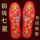 HKNS 新款【七星圖騰】紅色男女開(kāi)運繡花紅鞋墊本命年踩小人吸汗透氣防臭十字刺繡 新款七星鞋墊 41碼（偏小1碼）