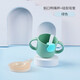 康巴豆 寶寶學(xué)飲杯兒童帶蓋敞口喝水杯嬰兒飲水杯直飲鴨嘴啜飲杯嘬口杯 綠色+吸管