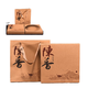 拓進(jìn)普洱茶餅包裝盒空禮盒簡(jiǎn)易牛皮紙盒357g高檔老白茶茶餅茶葉包裝盒 越陳越香  空盒+禮袋 357克