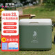 歐寶森帶密封條PU高性能33L 保溫箱冷藏箱戶外保冷商用擺攤車載冰箱綠色