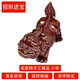 指間陶藝 精品宜興紫砂茶寵 創(chuàng)意名家手工貔貅 描金茶玩擺件可養(yǎng) 招財(cái)進(jìn)寶描金貔貅  小號(hào)  名家戈家俊作品