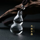 黛螺 天然白水晶葫蘆吊墜護身符本命年禮物 精致繩款