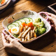 餐將軍雙耳方盤陶瓷烤盤輕奢家用菜盤子芝士焗飯牛排盤高顏值9.5英寸