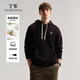 Teenie Weenie小熊男裝簡(jiǎn)約連帽衛衣秋冬休閑美式運動(dòng)帽衫男 黑色 XL 180