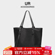 UR托特包包女士手提包時尚單肩包大容量包多隔層防水牛津布休閑女包 黑色