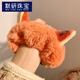 默研（MOYAN）毛絨狐貍耳朵發(fā)繩瘋狂動(dòng)物城狐尼克發(fā)圈卡通可愛(ài)發(fā)飾新款兔子頭繩 狐貍耳朵發(fā)圈 A21-102