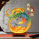 上善若水 銅擺件《鳳凰來(lái)儀》彩銅鳳凰吉祥物火鳳凰客廳家居裝飾喬遷新家 【原創(chuàng  )作品】?jì)糁丶s7.5KG