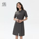 KOLON SPORT可隆城市輕戶外休閑衣女子運(yùn)動(dòng)吸濕排汗夏季襯衫式連衣裙