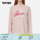 EVISU  女士达摩与标志印花T恤 2EAHTW1TL514OSCT 中粉色 S