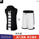 貴嬌兒（GUIJIAOER） AJ美式連帽籃球背心男訓(xùn)練投籃服運動無袖帽衫健身衣坎肩冰絲棉 JD黑帽衫背心+進(jìn)階精英白短褲 2XL