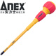 安力士牌（ANEX）1000V耐高壓No.7900絕緣電工螺絲刀(PH2) 6.0X150mm 十字起子