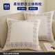 海瀾之家（HLA）棉麻抱枕靠枕輕奢超柔簡(jiǎn)約靠背墊客廳靠枕套含芯純色靠包沙發(fā)靠墊 中華龍抱枕 枕套+枕芯【45*45cm】