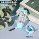 寵尚天 倉鼠陶瓷水壺支架座水樽蜜袋鼯立式喂喝飲水器滾珠用品 逗著(zhù)走鋼珠防漏水壺 80ml 藍