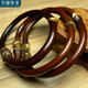樂(lè )喵（LEMIAO）西藏雞血藤手鐲子男女開(kāi)口原藤女情侶禮物古風(fēng)手環(huán)鏈飾品七夕禮物 有節帶套頭  A16-205 手圍14-20大小混批