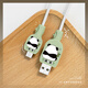 HAPPYMAKER適用于安卓蘋(píng)果充電器保護套iPhone16/15華為p70小米14vivoOPPO一加12數據線(xiàn)兩端防折斷套卡通硅膠 安卓通用數據線(xiàn)兩端保護套印花款【背影熊貓】