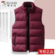 啄木鳥(niǎo)棉馬甲男秋冬季男士大碼內穿保暖背心加厚羽絨棉外穿馬夾中青年男 紅色 2XL