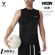 維動(dòng)（VEIDOORN）縱橫背心籃球服專(zhuān)業(yè)運動(dòng)跑步'緊身T恤健身訓練套裝男無(wú)袖坎肩V夏 石墨黑 L