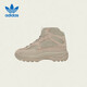 阿迪達斯三葉草YEEZY淺棕高幫椰子休閑鞋EG6490UK12K碼30.5