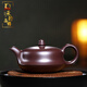 承韻尚樽宜興紫砂壺純全手工名家張愛(ài)娣家用泡茶壺茶具套裝大號紫茄泥曲壺 曲壺
