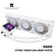 Thermalright(利民) Hyper Vision 360 ARGB WHITE 終越視界一體式水冷散熱器3.95英寸液晶屏 HV360 ARGB WHITE