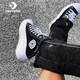 匡威（Converse）高幫帆布鞋女鞋春季新款經(jīng)典運動(dòng)鞋厚底松糕鞋學(xué)生休閑鞋 568497C黑色厚底增高 36.5
