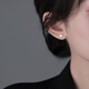 伊燦s999銀針?lè )綁K精致耳釘女2025年新款爆款輕奢小眾設計耳飾小巧耳環(huán) s999銀針精致耳釘