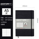 LEUCHTTURM1917【可定制】LEUCHTTURM1917筆記本德國燈塔本子A5軟皮手賬記事日記本會(huì )議記錄商務(wù)禮品老師 黑色 點(diǎn)格內頁(yè)