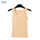 STW.SOTOWELL無(wú)痕無(wú)袖打底背心女莫代爾舒服圓領(lǐng)短款內搭薄款內衣背心 WB025 膚色 L (170)