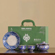 瀾春江青花全鎏銀高檔茶具套裝手抓壺送長(cháng)輩禮物生日禮物家用收藏級茶具 全鎏銀-繁花似錦手抓壺套組 【高檔禮盒裝】