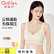 歐迪芬（Ordifen）內衣女無(wú)痕運動(dòng)無(wú)鋼圈文胸小胸聚攏背心式漫畫(huà)胸外擴胸罩bra 香草白 M